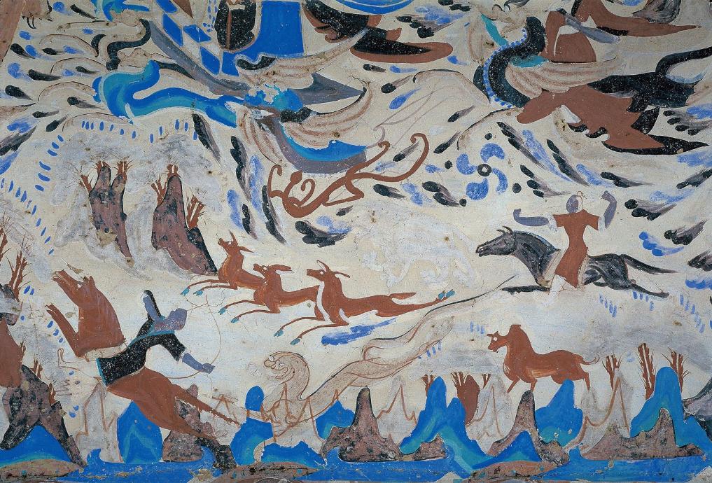 莫高窟第249窟的狩猎图